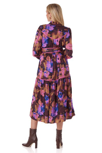 Delphine Dress - Blurred Floral