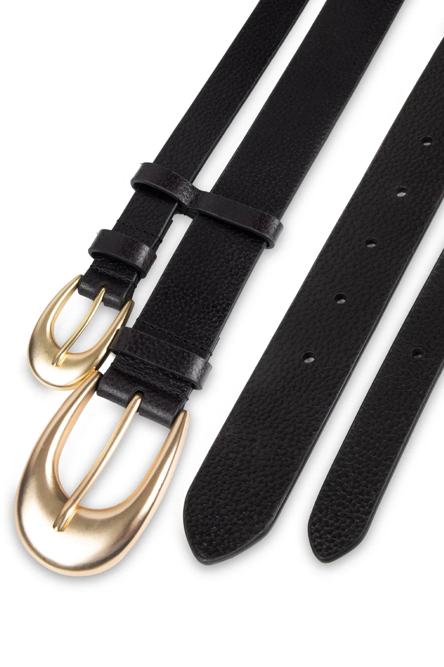 Lori 1 in. &amp; 1.25 in. Double Belt in Black