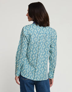 Margot Long Sleeve- Blue Combo