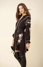 Mila Embroidered Dress - Black