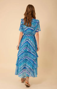 Tiered Maxi- Teal