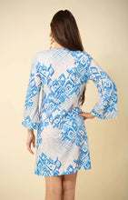 V Neck Dress- Blue