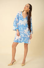 V Neck Dress- Blue