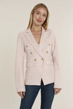 Vegan Suede Blazer - Pink