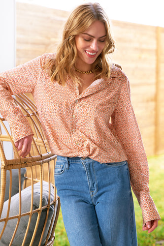 Moxie Shirt Bow Tie - Burnt Orange
