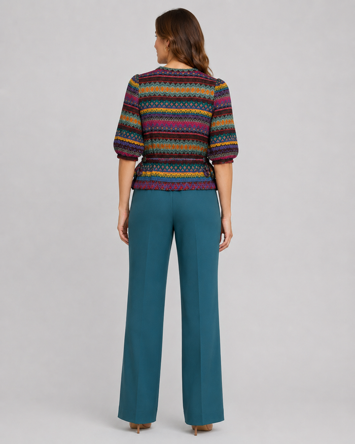 Anna Cate Alexa Sweater Multicolor — back view, full length