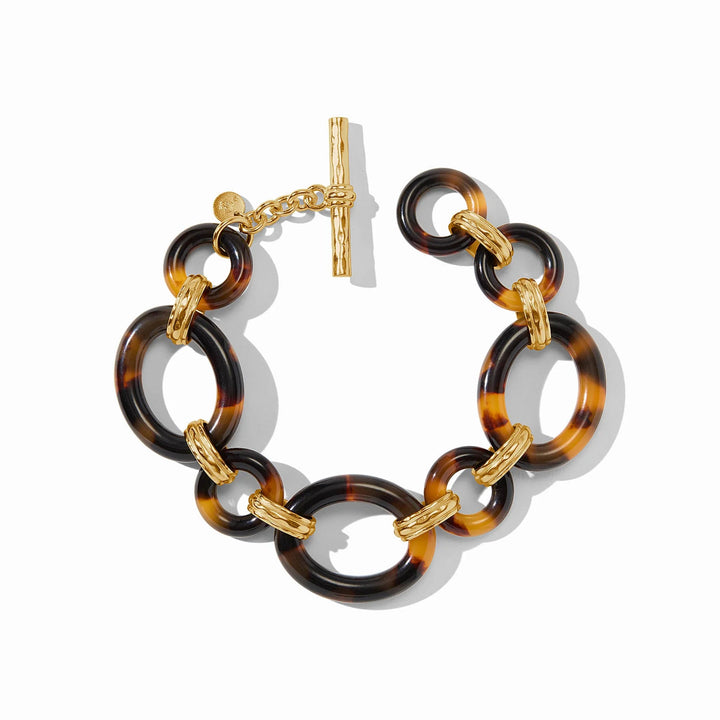 Julie Vos Madison Link Bracelet, adjustable at 7 and 8 inch inner circumference, toggle closure visible