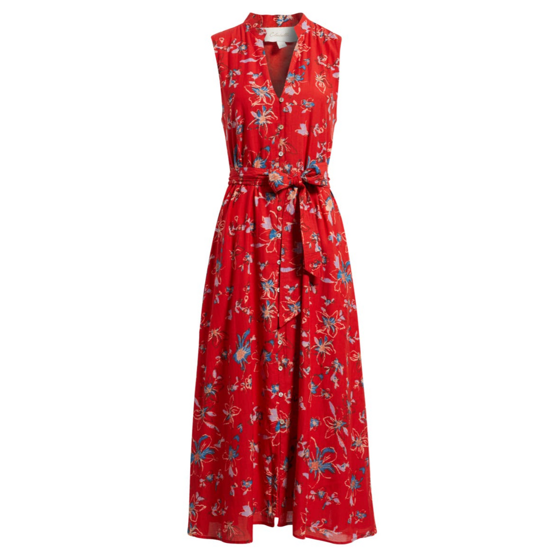 Cheyenne Midi Dress - Fiore Rosso