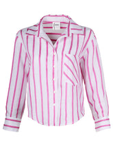 Crop Andie Shirt - Pink Stripe