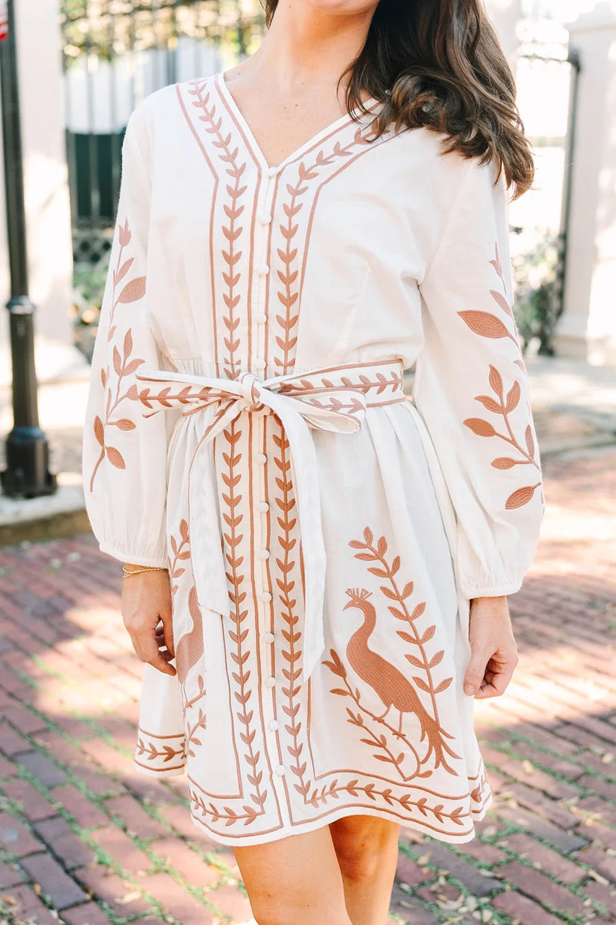 Cecilia Dress in Ivory Canopy