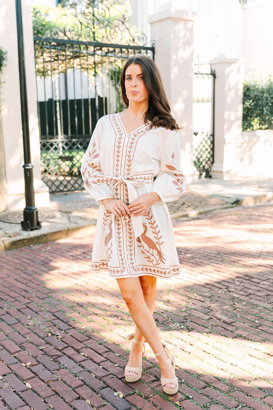 Cecilia Dress in Ivory Canopy