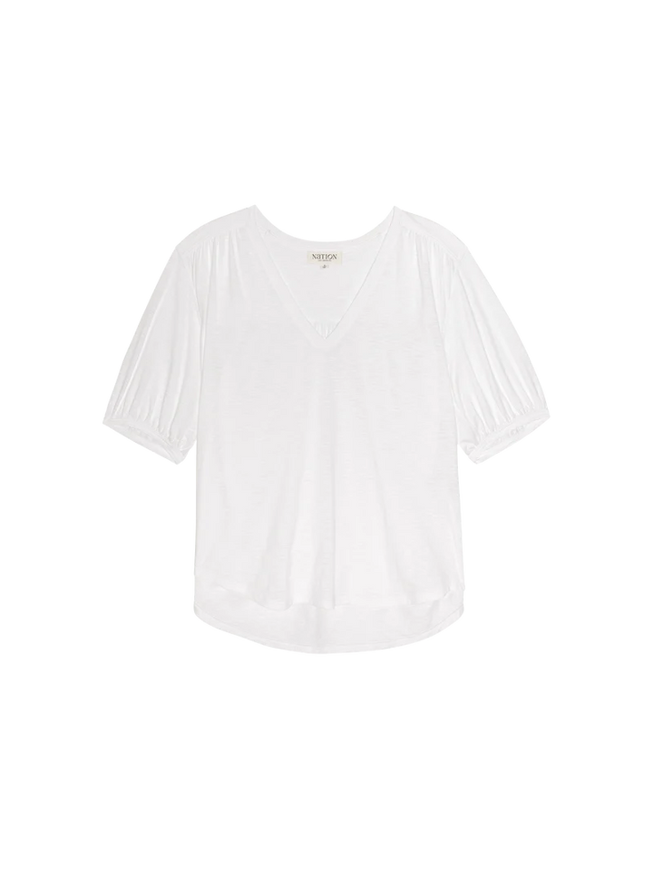 Edie Shirred Shoulder Top