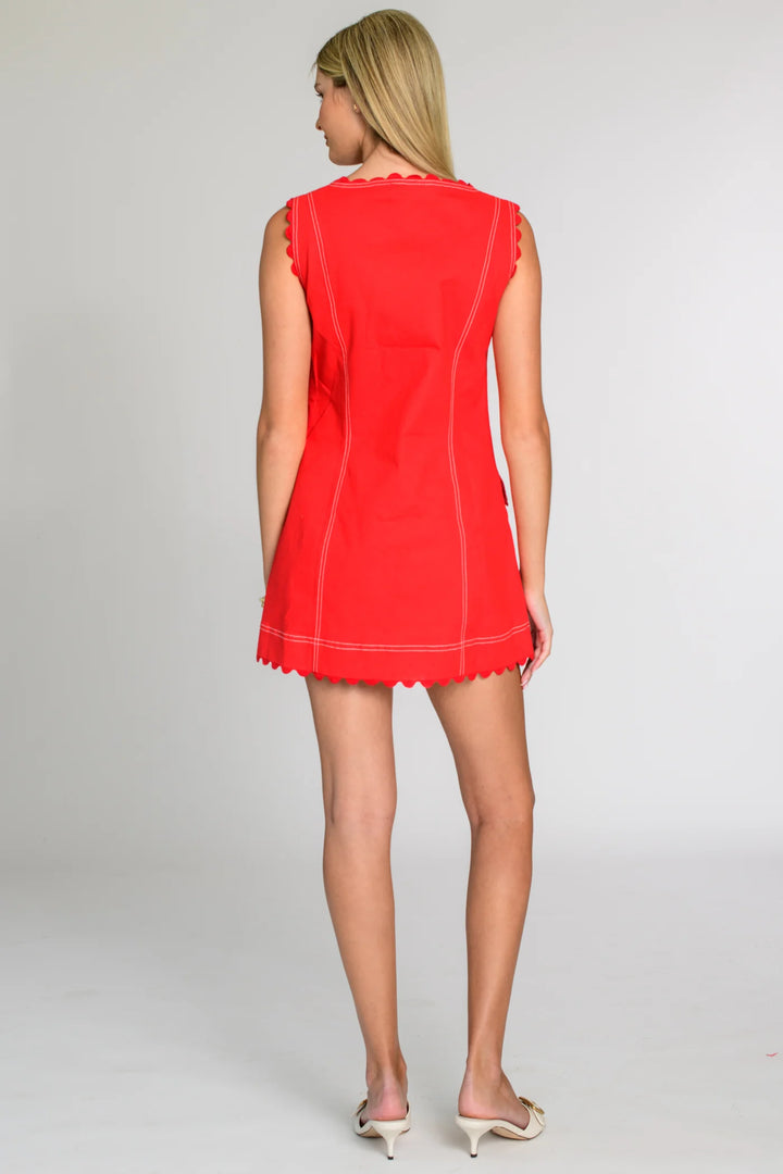 Rory Dress Poppy Red