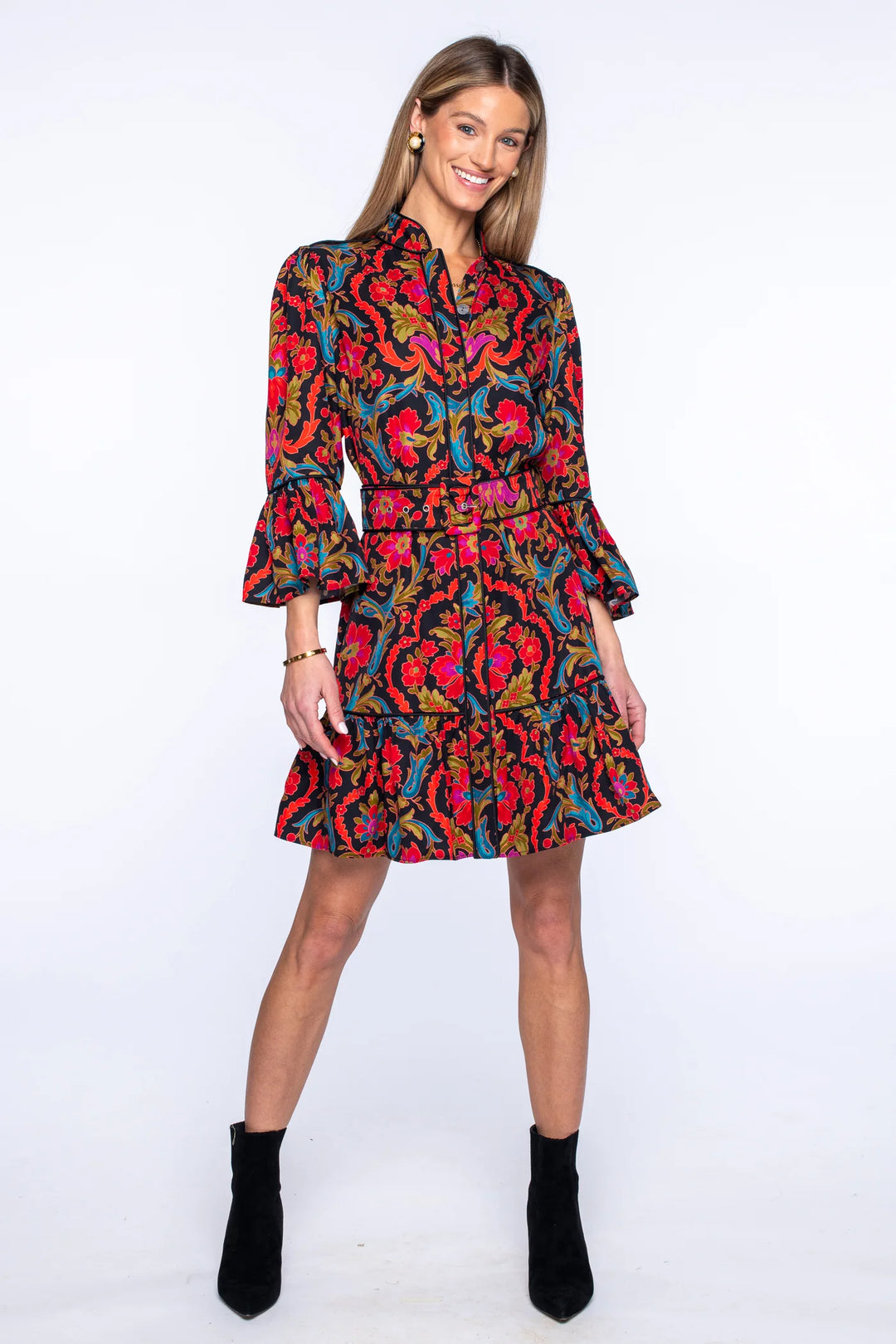 Frances Dress - Damask