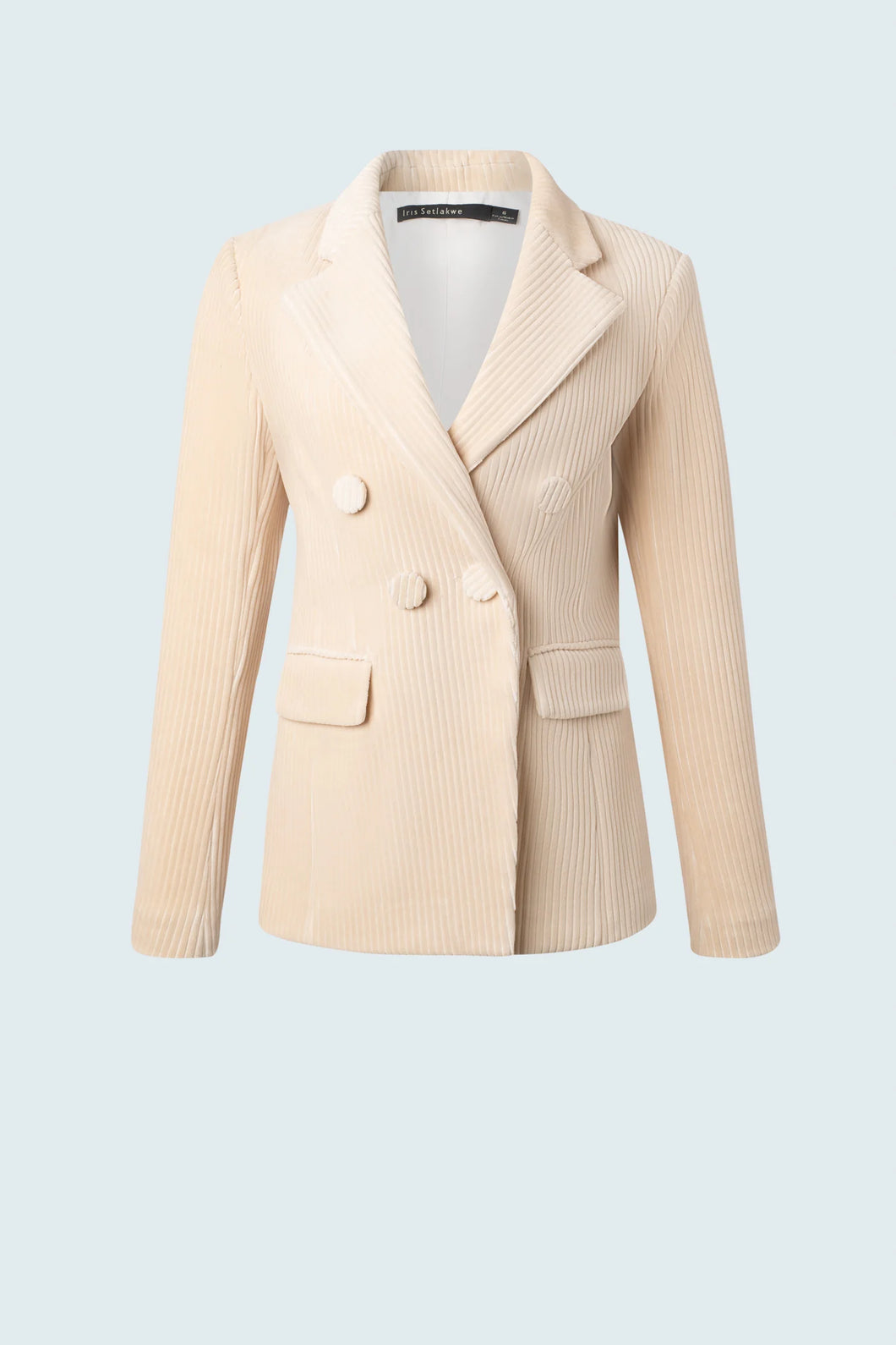 Corduroy Fitted Jacket - Bone