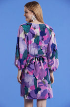 Val Silk Watercolor Dress - Multi