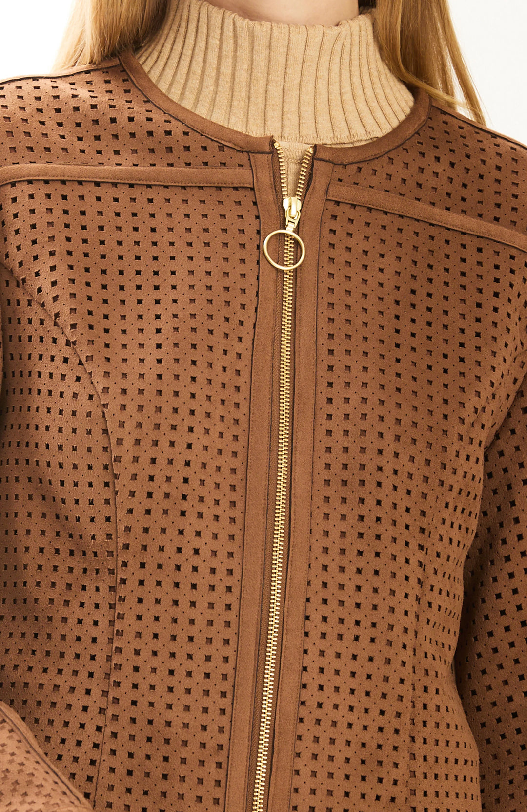 Close-up front detail of the jacket&