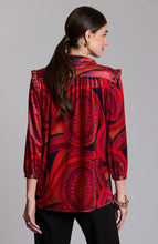 Cheryl Paisley Velvet Shirt- Multi