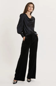 Kathy Velvet Pant- Black