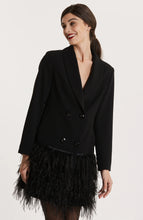 Feather Jacket/Dress- Black