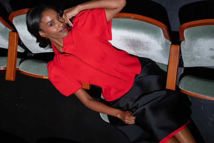 Britt Top in Ruby