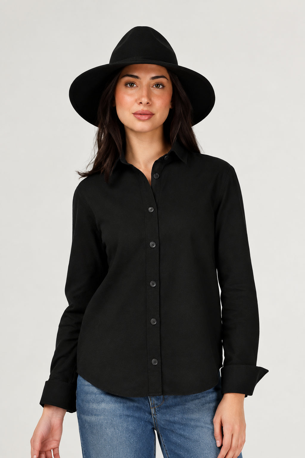 Liz Top in Black Cord