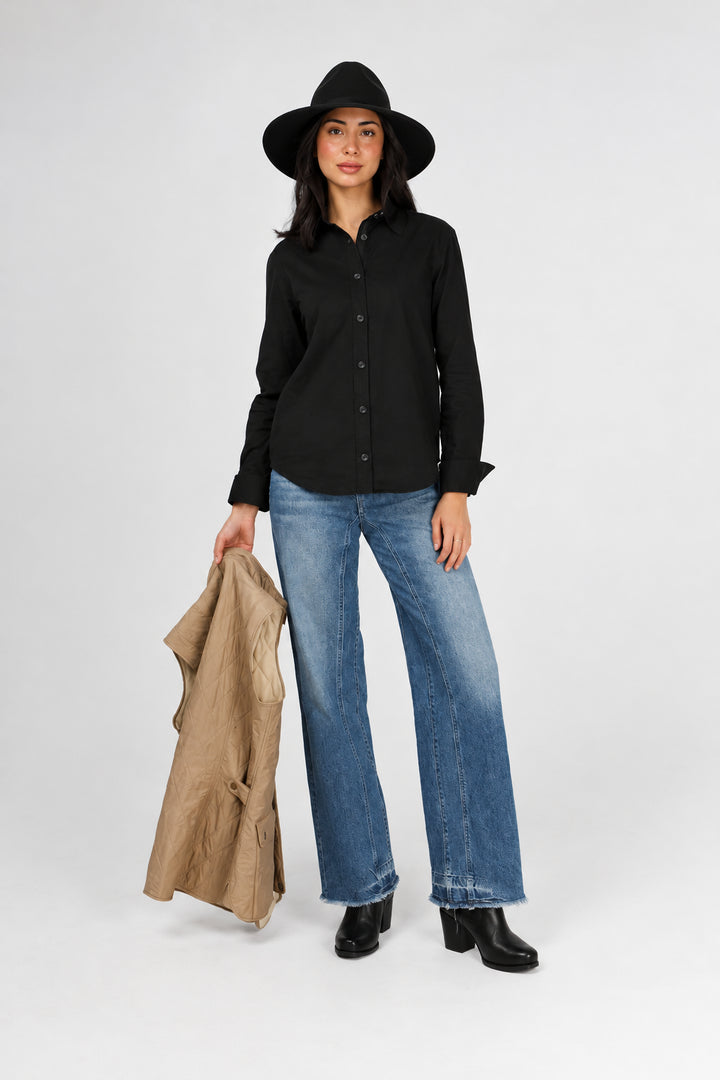 Liz Top in Black Cord