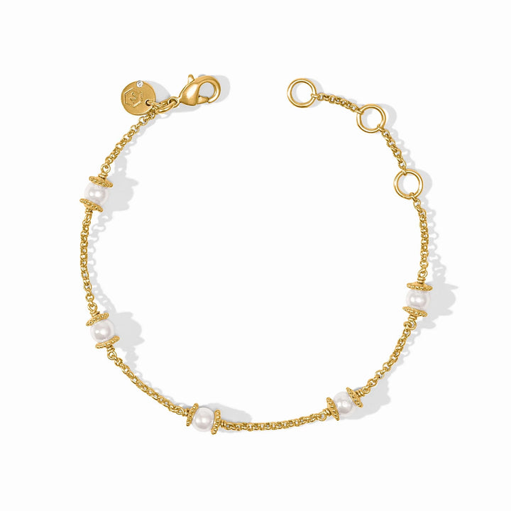 Julie Vos Hydra Delicate Bracelet, adjustable at 6.25, 6.75, and 7.25 inch inner circumference, lobster clasp visible