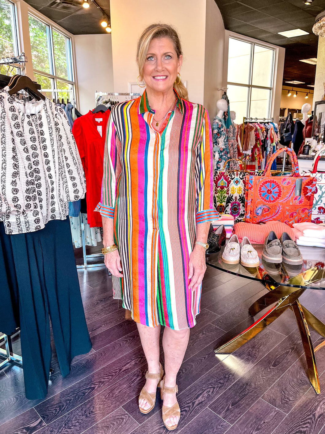 Adriana Dress - Stripes