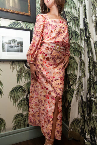 Portia Skirt- Pink Ditsy