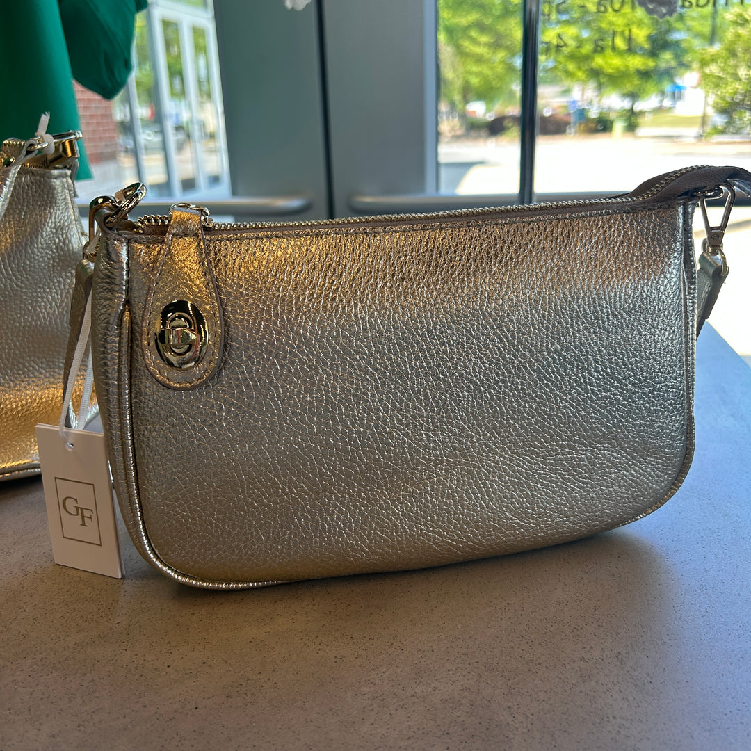 GF Italian Leather Shoulder &amp; Crossbody Bag