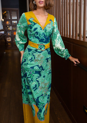 Lia Maxi - Aqua Paisley