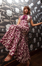 Emmaline Maxi - Plum/White Motif