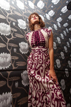 Emmaline Maxi - Plum/White Motif
