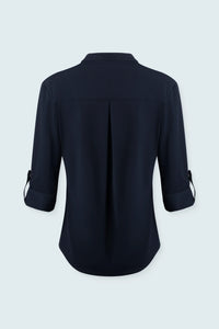 Shirt with snaps- Navy