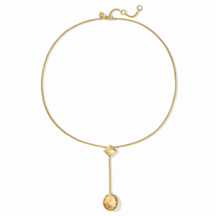 Julie Vos Jolie Lariat Necklace, adjustable at 18, 19, and 20 inch lengths, lobster clasp and full lariat silhouette visible