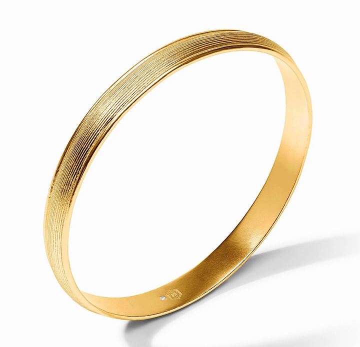 Julie Vos Cobblestone Stacking Bangle Bracelet, three-quarter product view from opposite angle