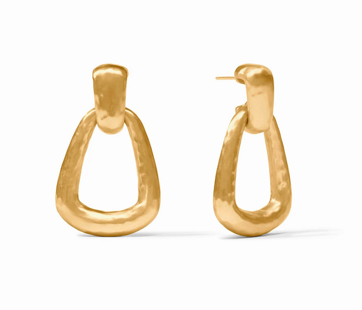 Julie Vos Sahara Demi Doorknocker Earring, front-facing product pair view showing full silhouette and post detail