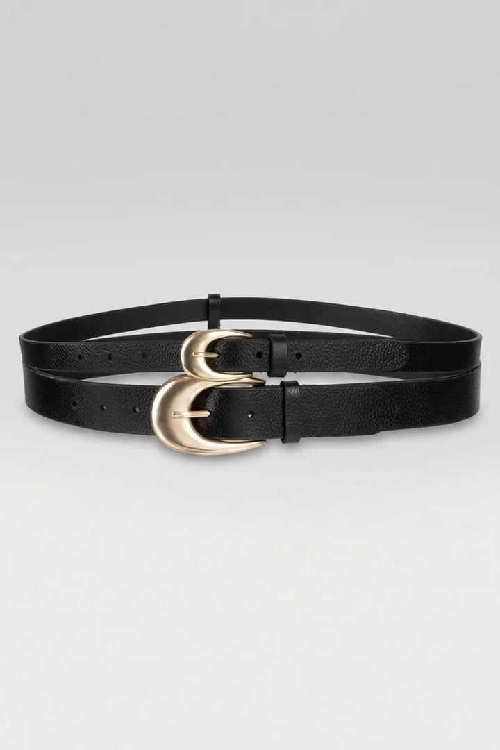 Lori 1 in. &amp; 1.25 in. Double Belt in Black