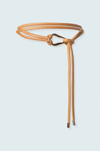 Wrap Cord belt- Cognac