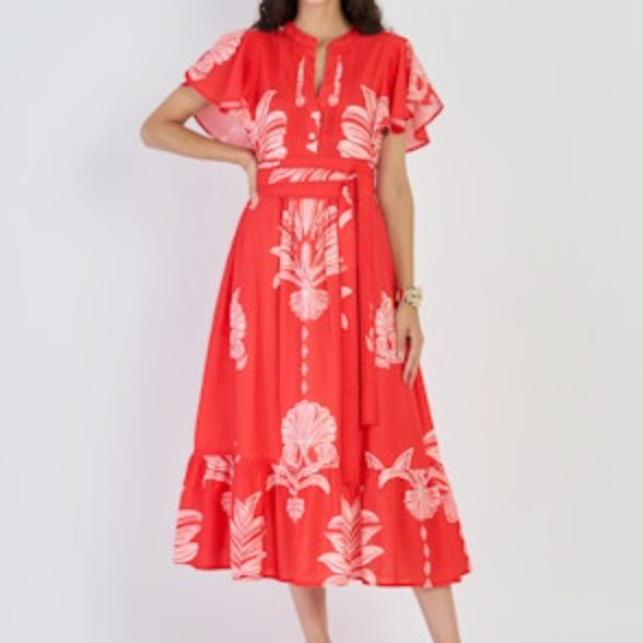 Red Dress on Model