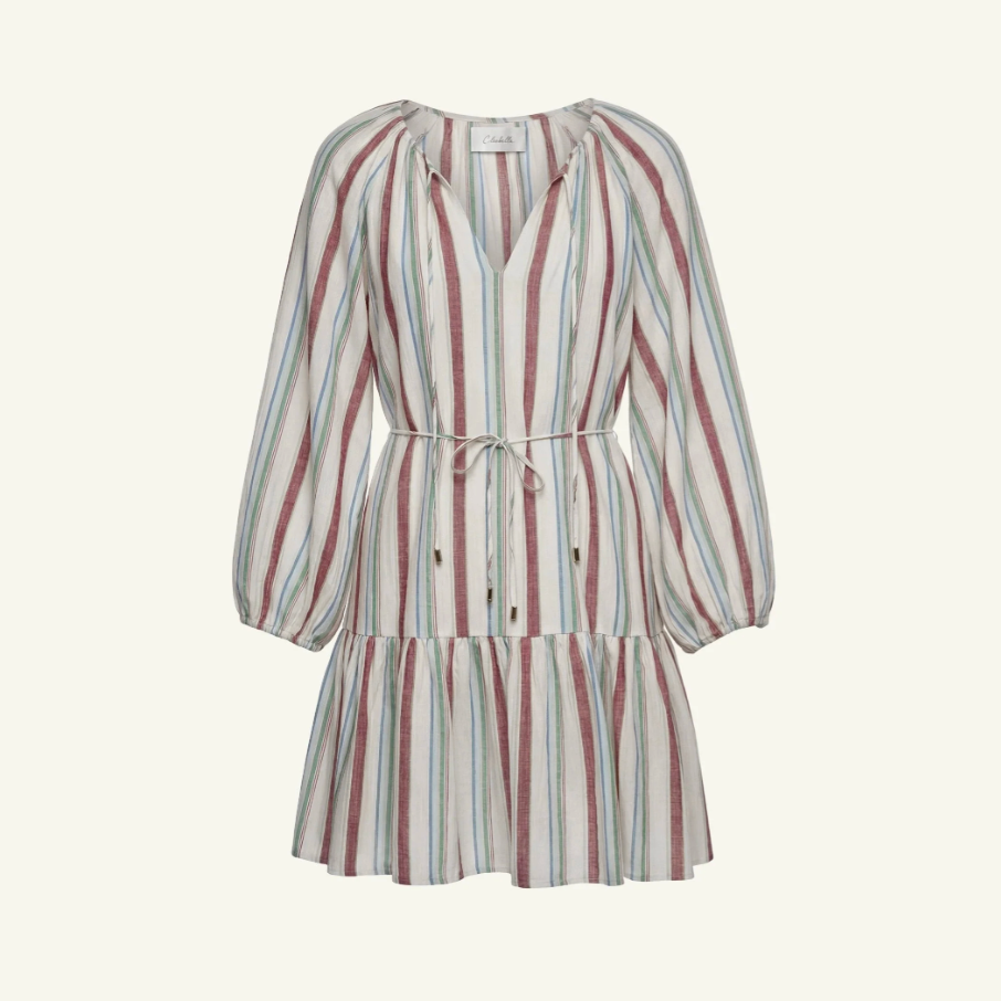 Mariah Mini Dress - Ivory Multi