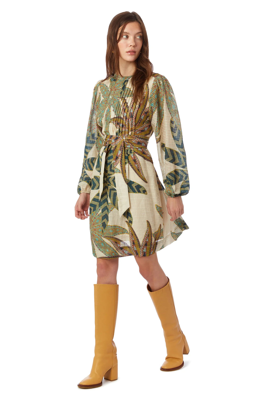 Catie Mini Dress - Lichen