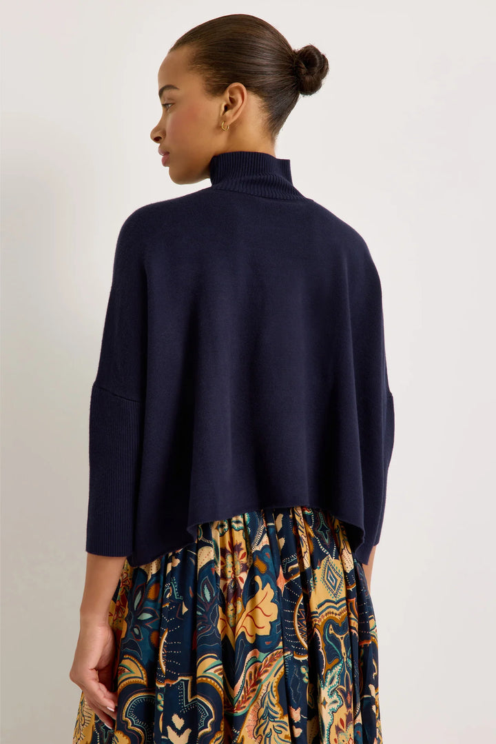 Claudie Popover in Navy
