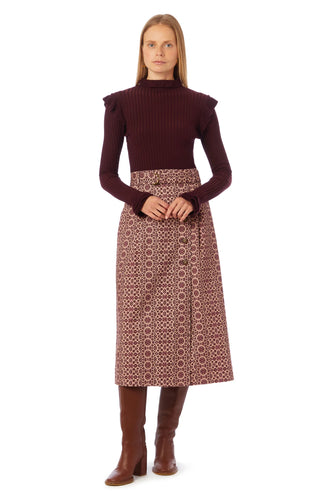 Margo Skirt - Redwood Shibori