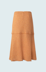 Long Skirt with Fringe- Natural