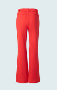 Fit and Flare Full Length Pant- Red