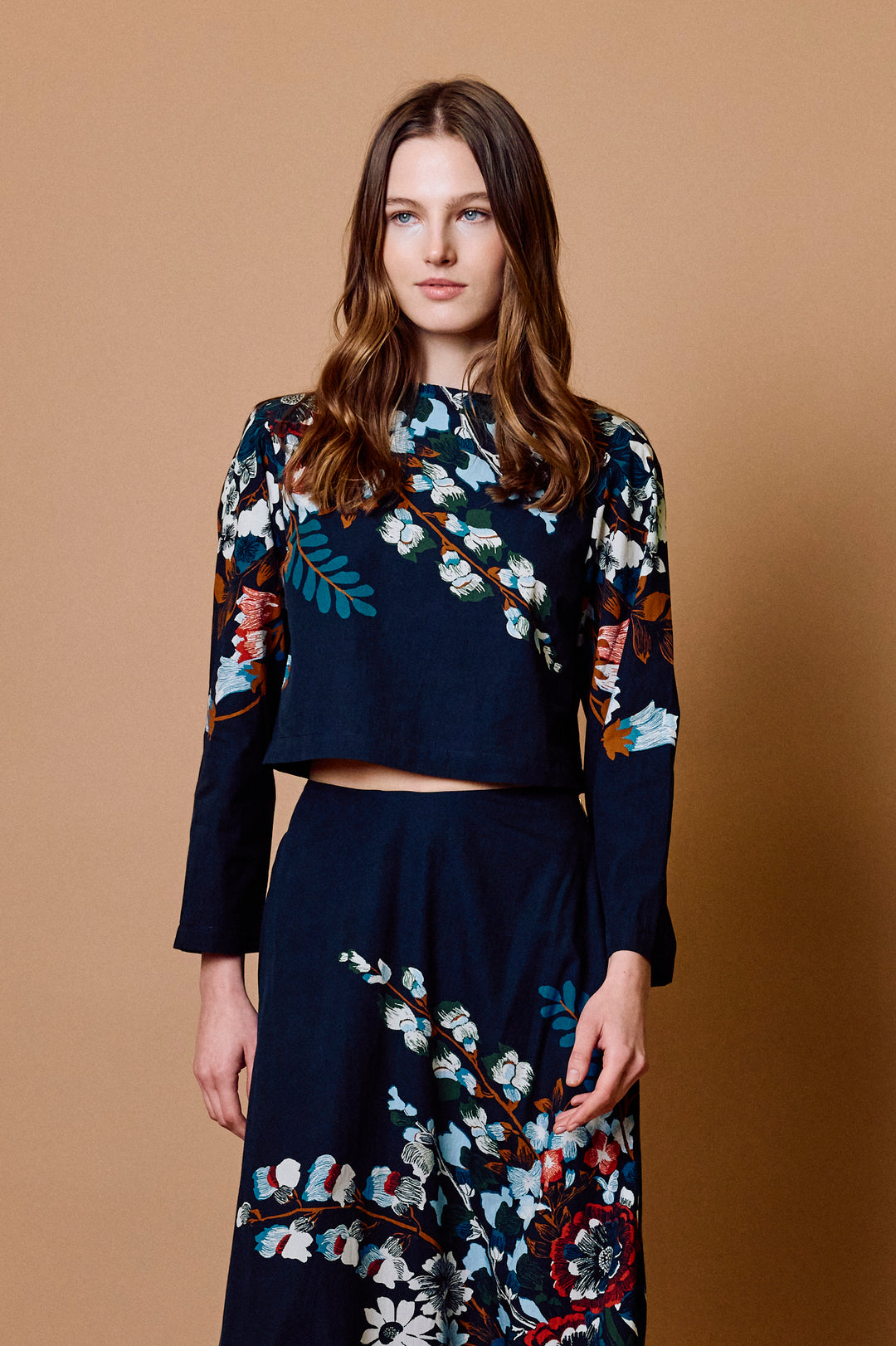 Sophie Top in Fleuron Print
