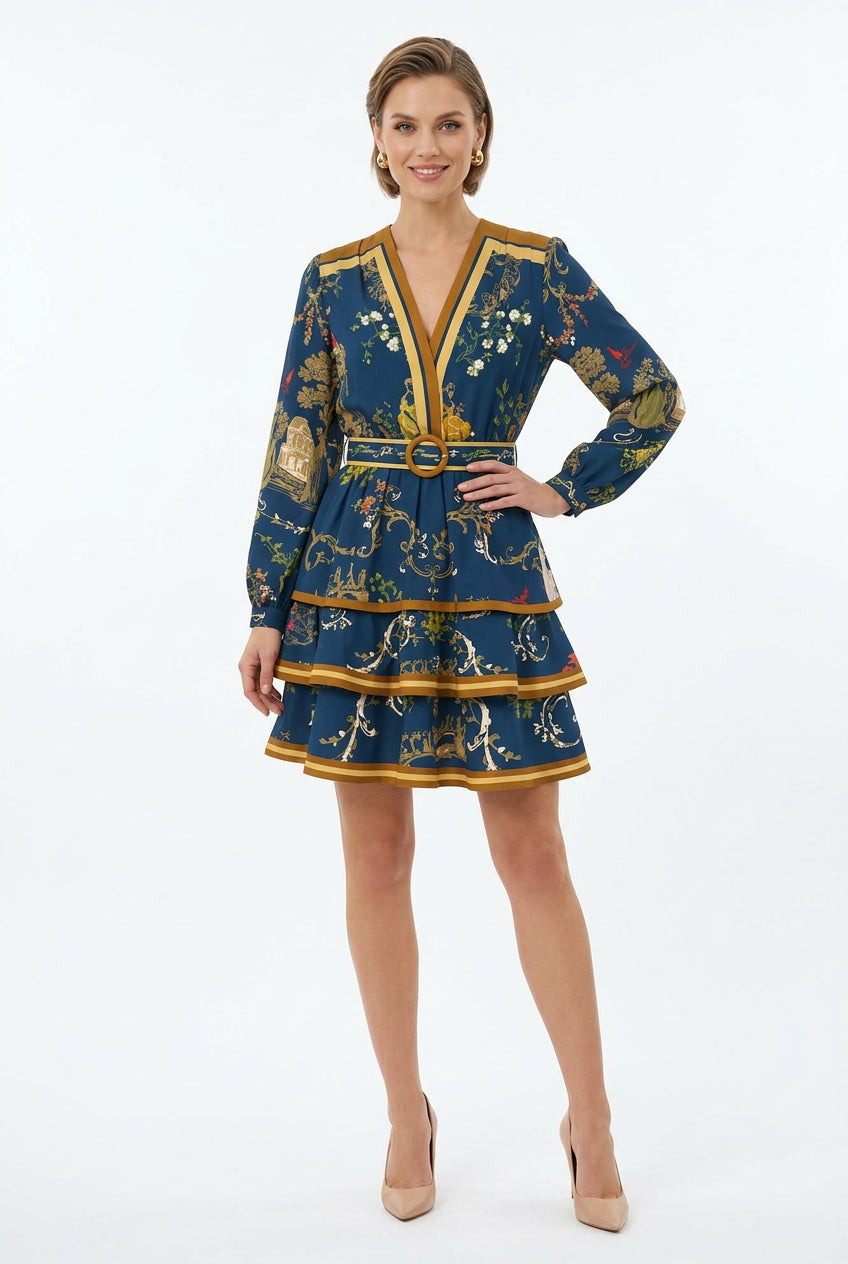 Salem Dress in Chinoserie