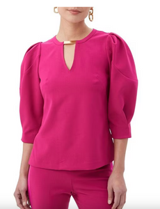 Emiko Top - Fumiko Fuchsia